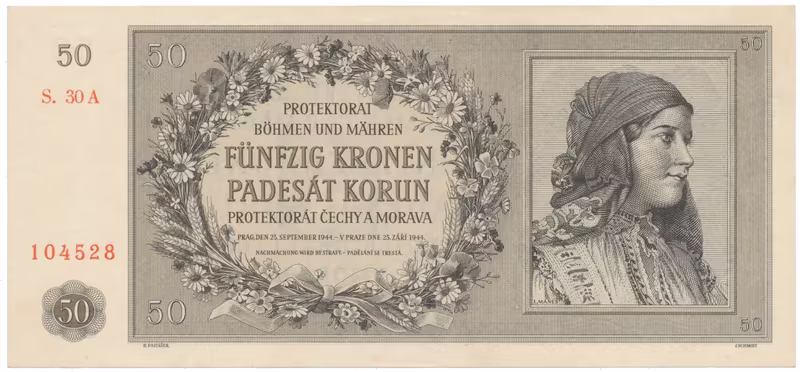50 Koruna 1944, Hej.42a