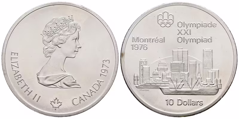 Kanada, 10 Dollar 1973 - XXI. Olympijské hry