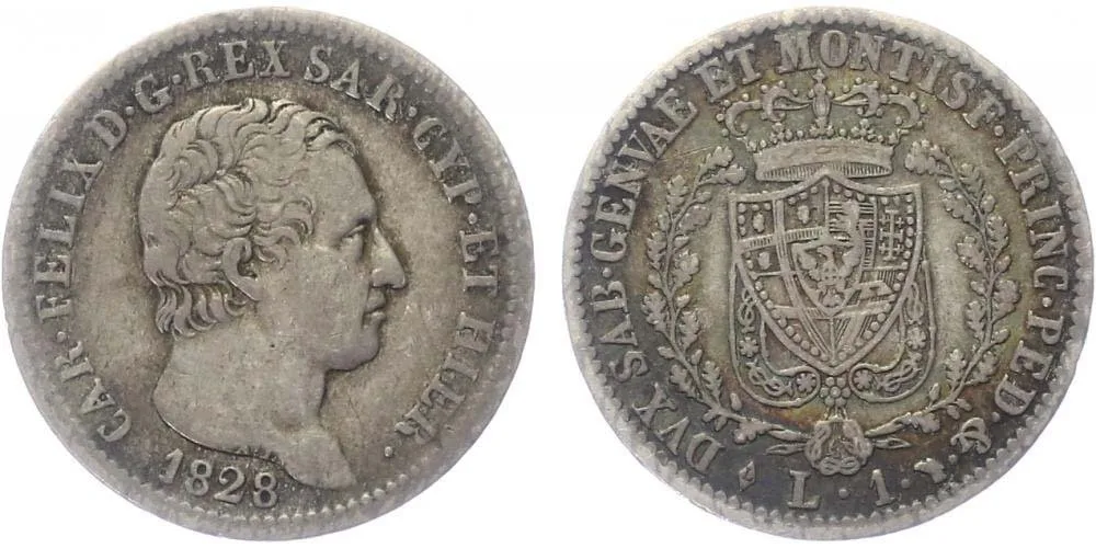 Itálie - Sardinie, Carlo Felice, 1821 - 1831 — 1