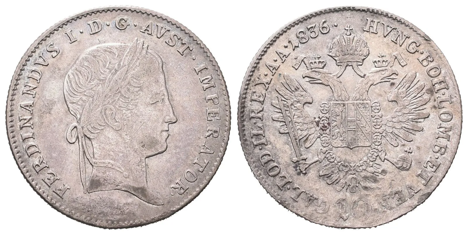 Ferdinand V., 10 Krejcar 1836 A, Vídeň