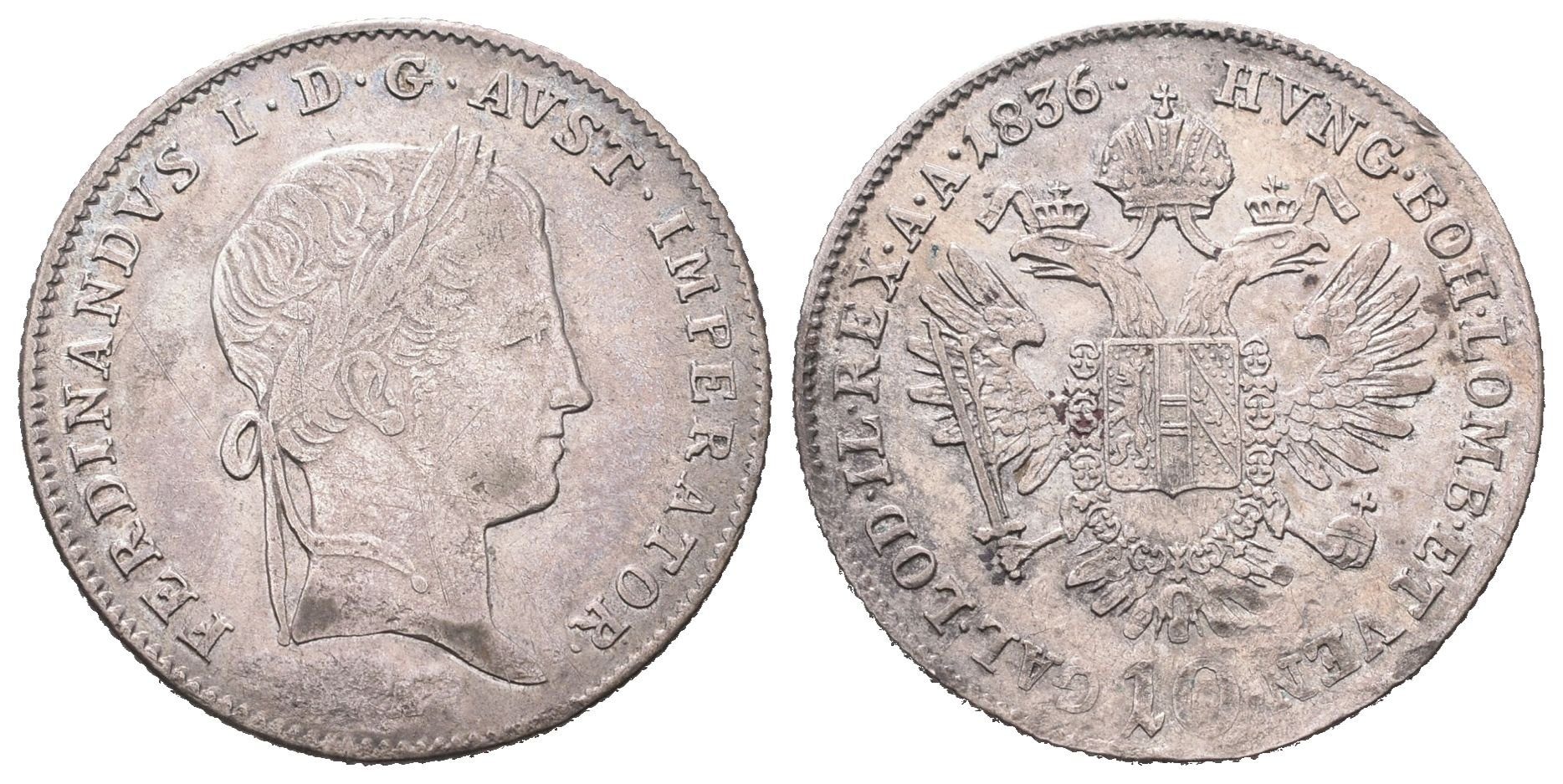 Ferdinand V., 10 Krejcar 1836 A, Vídeň