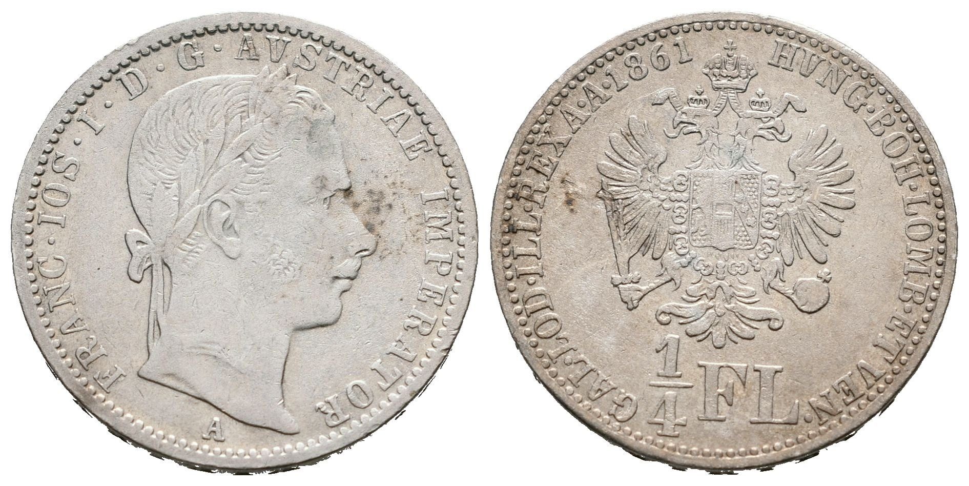 1/4 Zlatník 1861 A