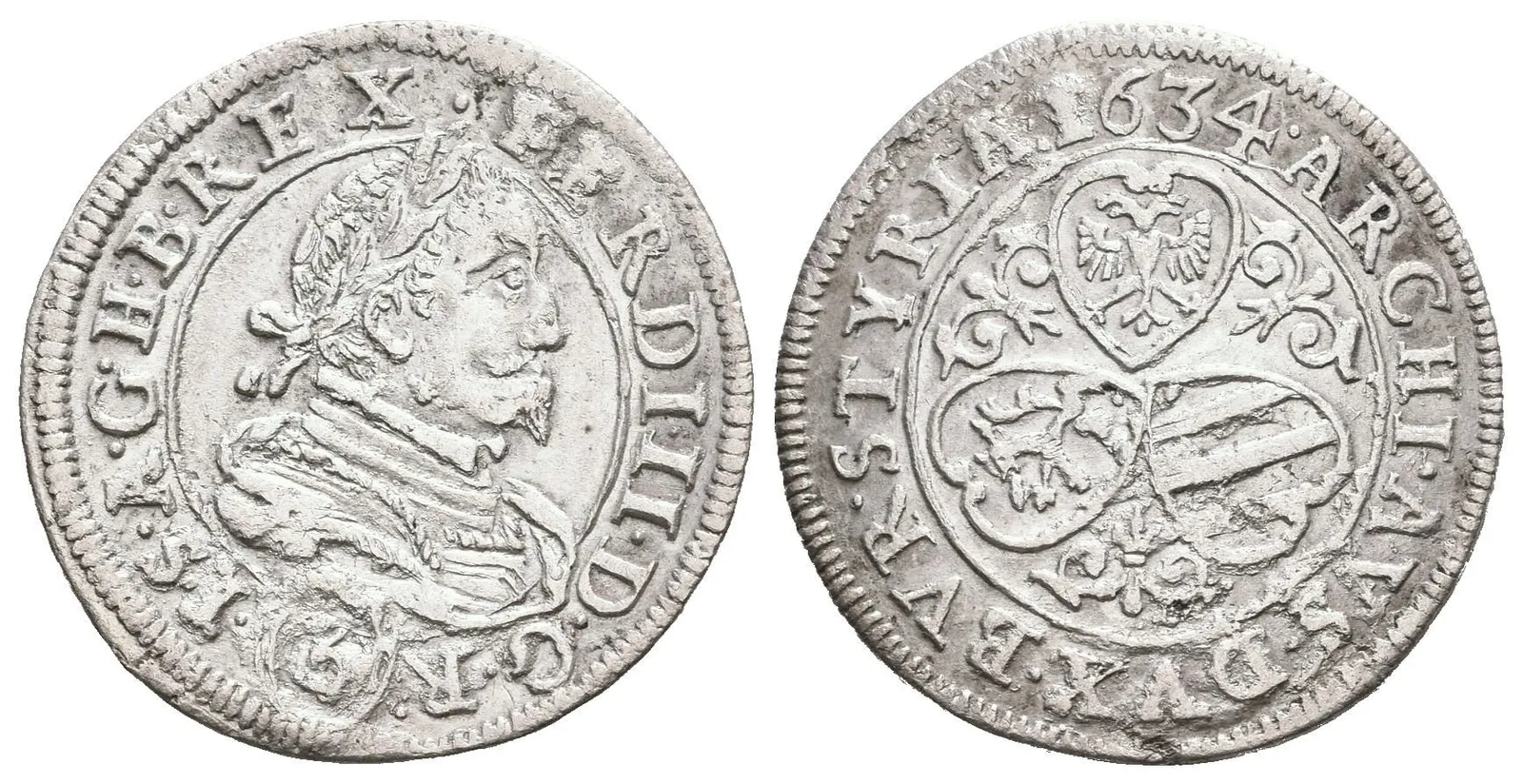 3 Krejcar 1634, Graz, KM.352 — 1