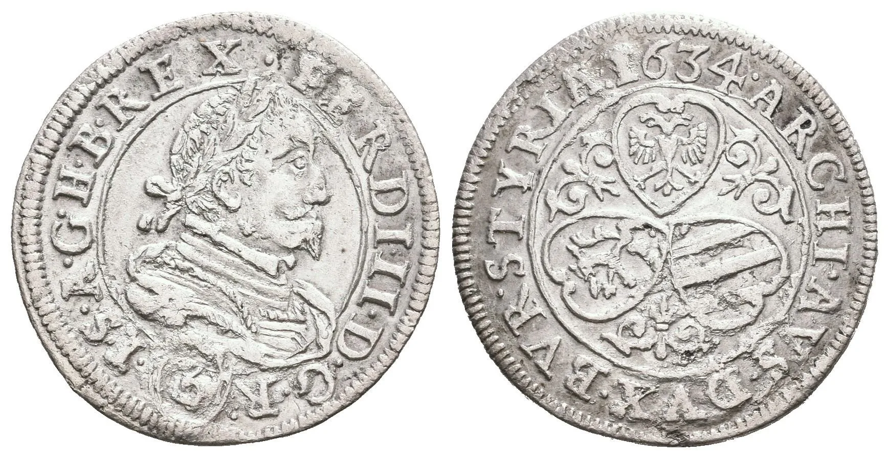 3 Krejcar 1634, Graz, KM.352 — 1