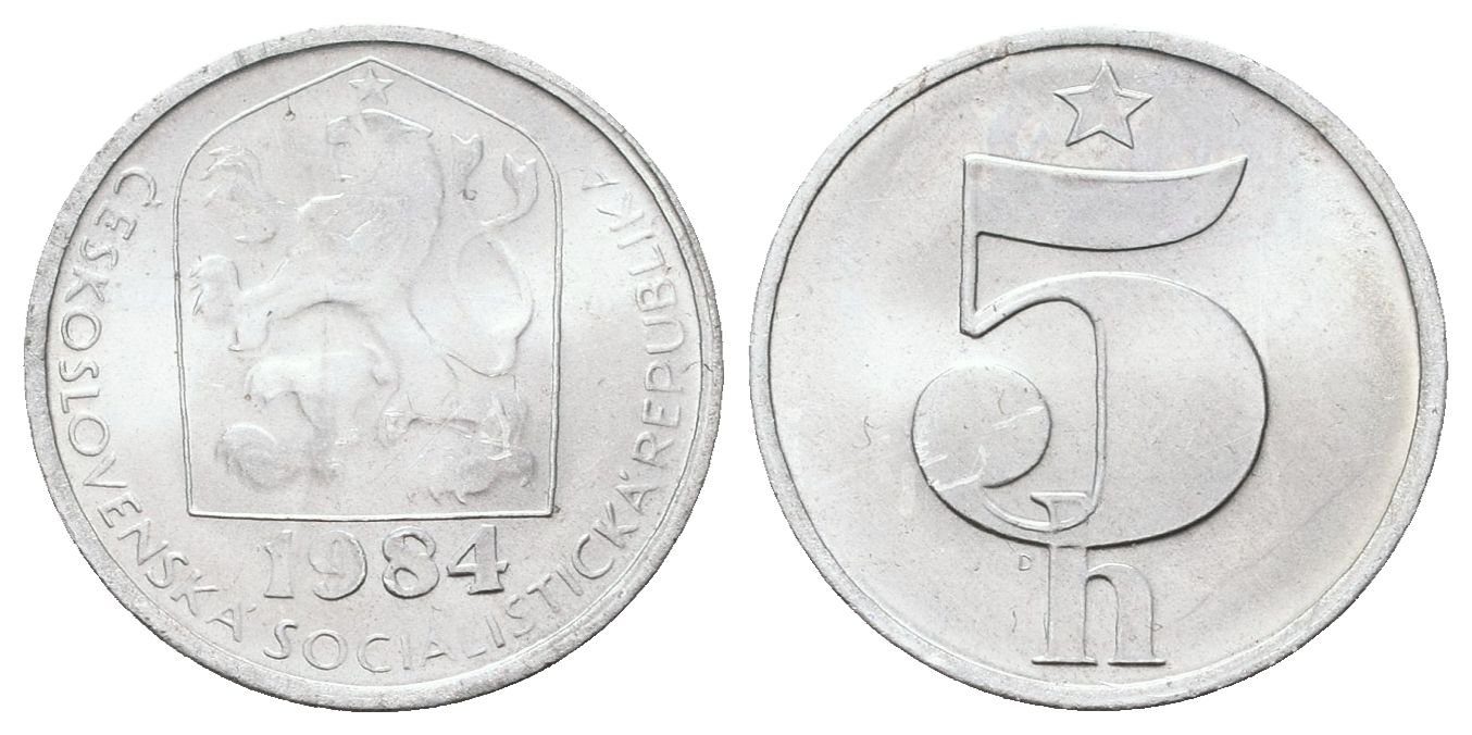 5 Haléř 1984 - ražen jen pro sady