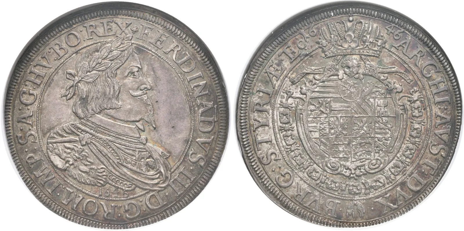 Tolar 1646/1646, Graz, Dav.3189A, KM.433, certifikace NGC, hodnocení MS 61, — 1