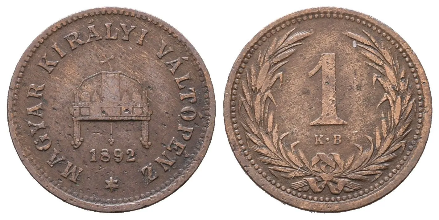 1 Fillér 1892 KB