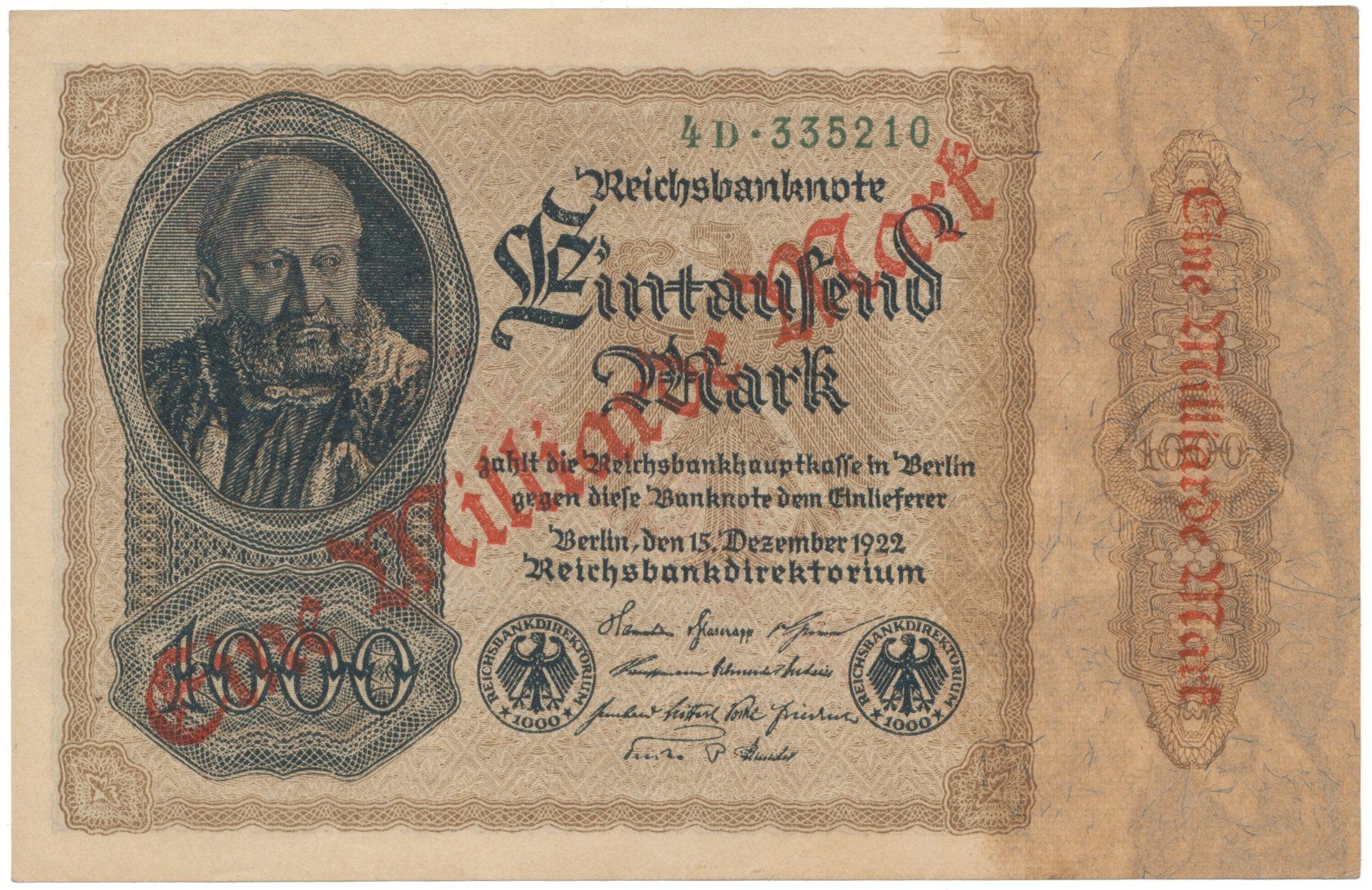 Německo, 1 Milliarde Mark 1923, Ro.110b