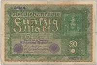 Německo, 50 Mark 1919, Reihe 4, Ro.62d