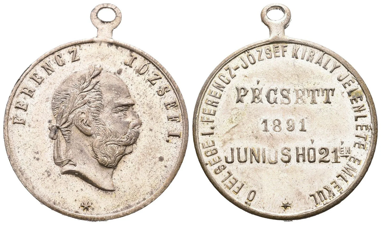 František Josef I., medaile na návštěvu a přítomnost císaře — 1
