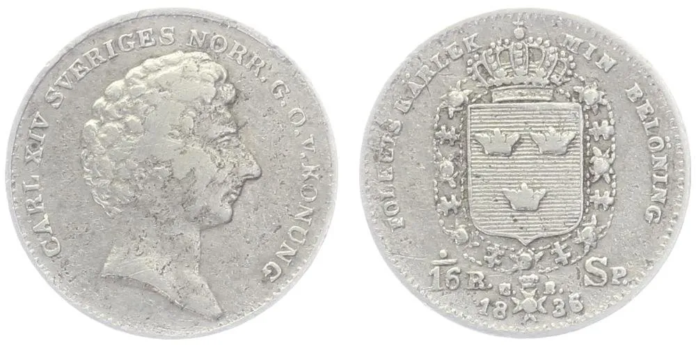 Švédsko, Carl XIV Johan, 1818 - 1844 — 1