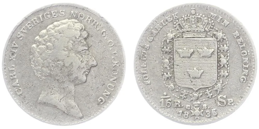 Švédsko, Carl XIV Johan, 1818 - 1844 — 1