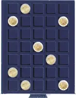 Plato na mince, 35 polí, 27 x 27 mm - fotografie 3
