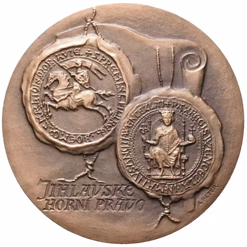 AE Medaile 1983 (A. Peter) - K 750. výročí Jihlavského horního práva. Pat.