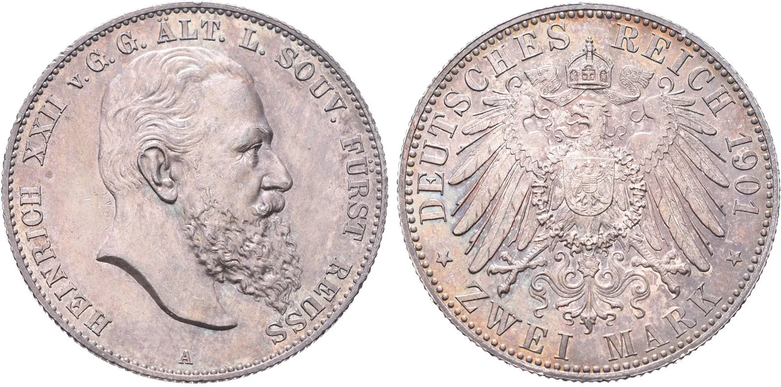 Reuss, starší linie, Heinrich XXII., 1867 - 1902 — 1