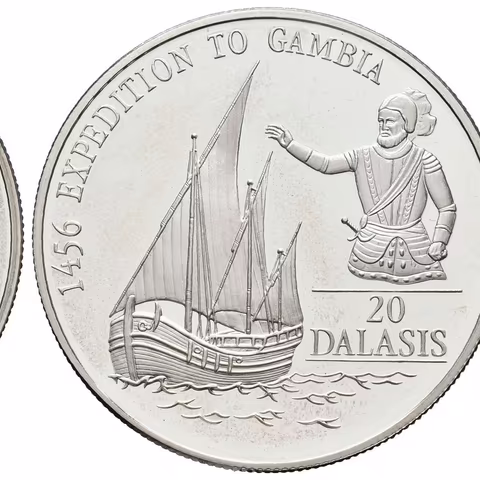 20 Dalasis 1993 - Jindřich Mořeplavec, Ag 0,925 (31,47 g), KM.34, kapsle