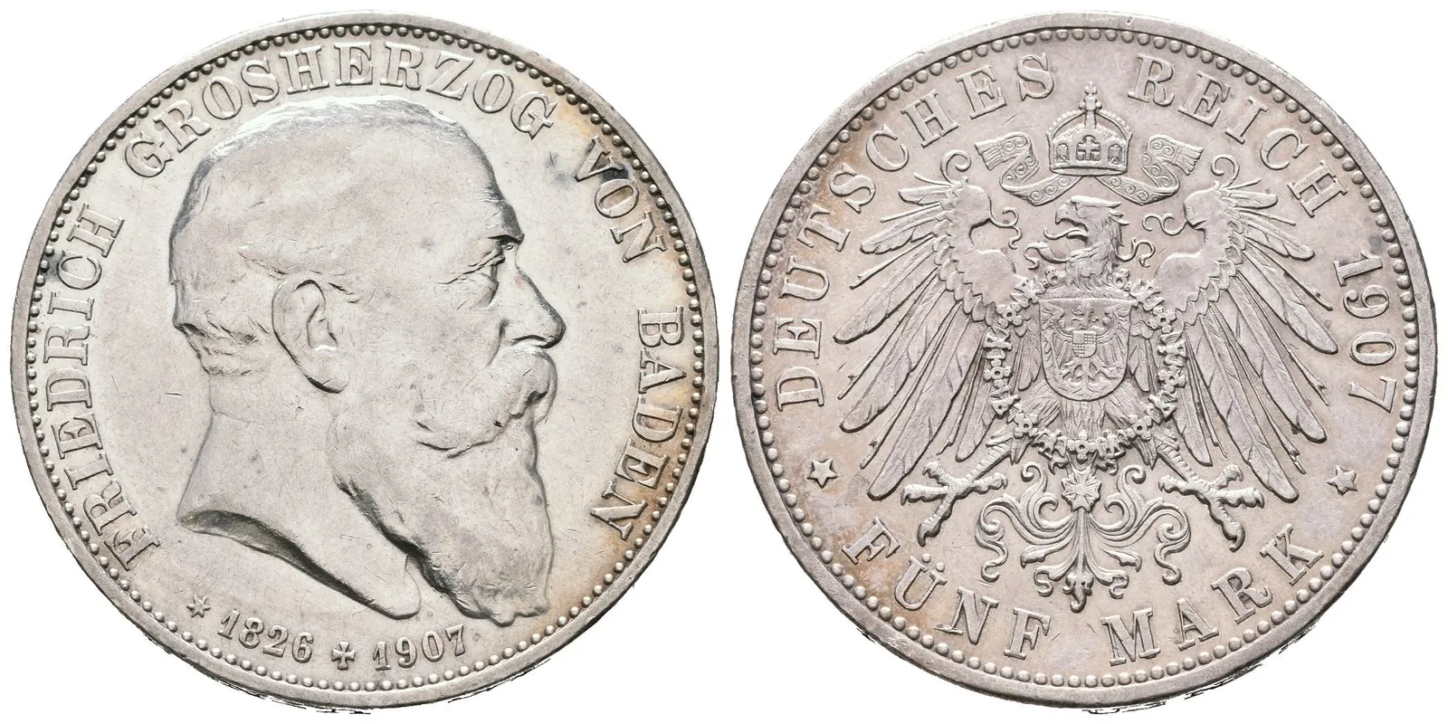 Baden, 5 Marka 1907 - Pamětní