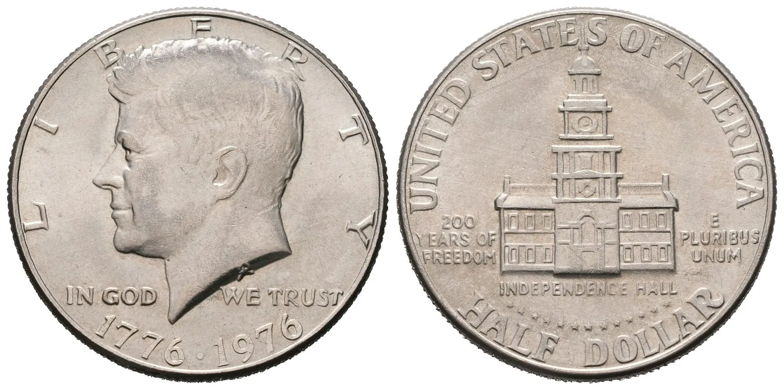 USA, 1/2 Dollar 1976 - J. F. Kennedy, 200. výročí nezávislosti