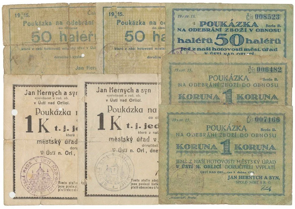 Nouzovky české od roku 1914 — 1