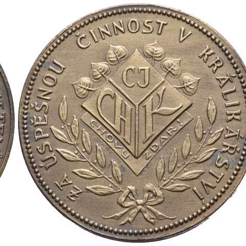 AE Medaile b.l. - Kálalova medaile celostátní jednoty chovatelů králiků - Za úspěšnou činnost,