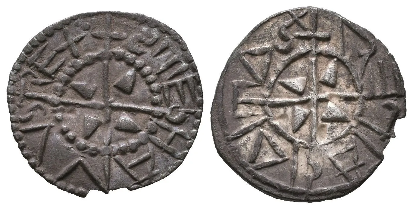 Denár, Husz.1, oxidace, nep. odlomený, var. — 1