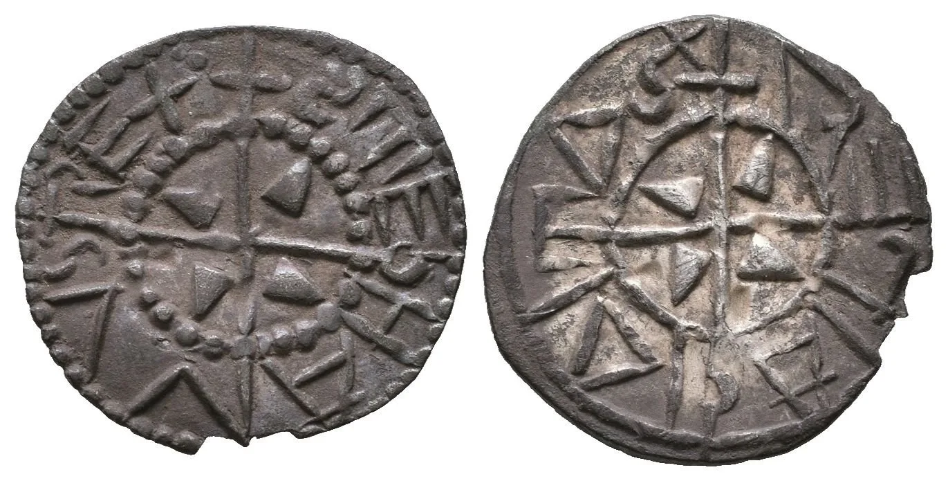 Denár, Husz.1, oxidace, nep. odlomený, var. — 1