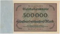 Německo, 500000 Mark 1923, Ro.87b - fotografie 2