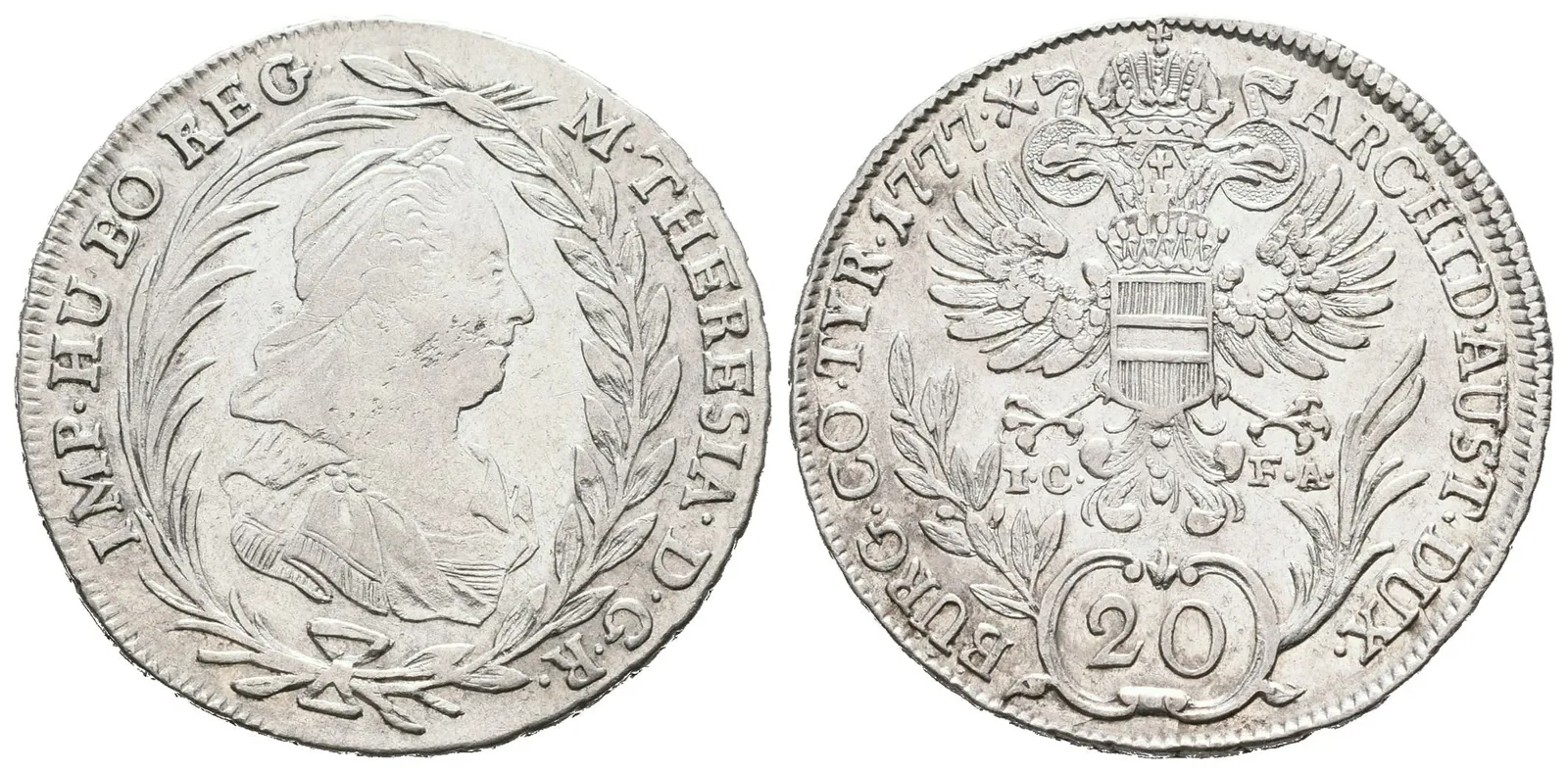 Marie Terezie, 20 Krejcar 1777, Vídeň