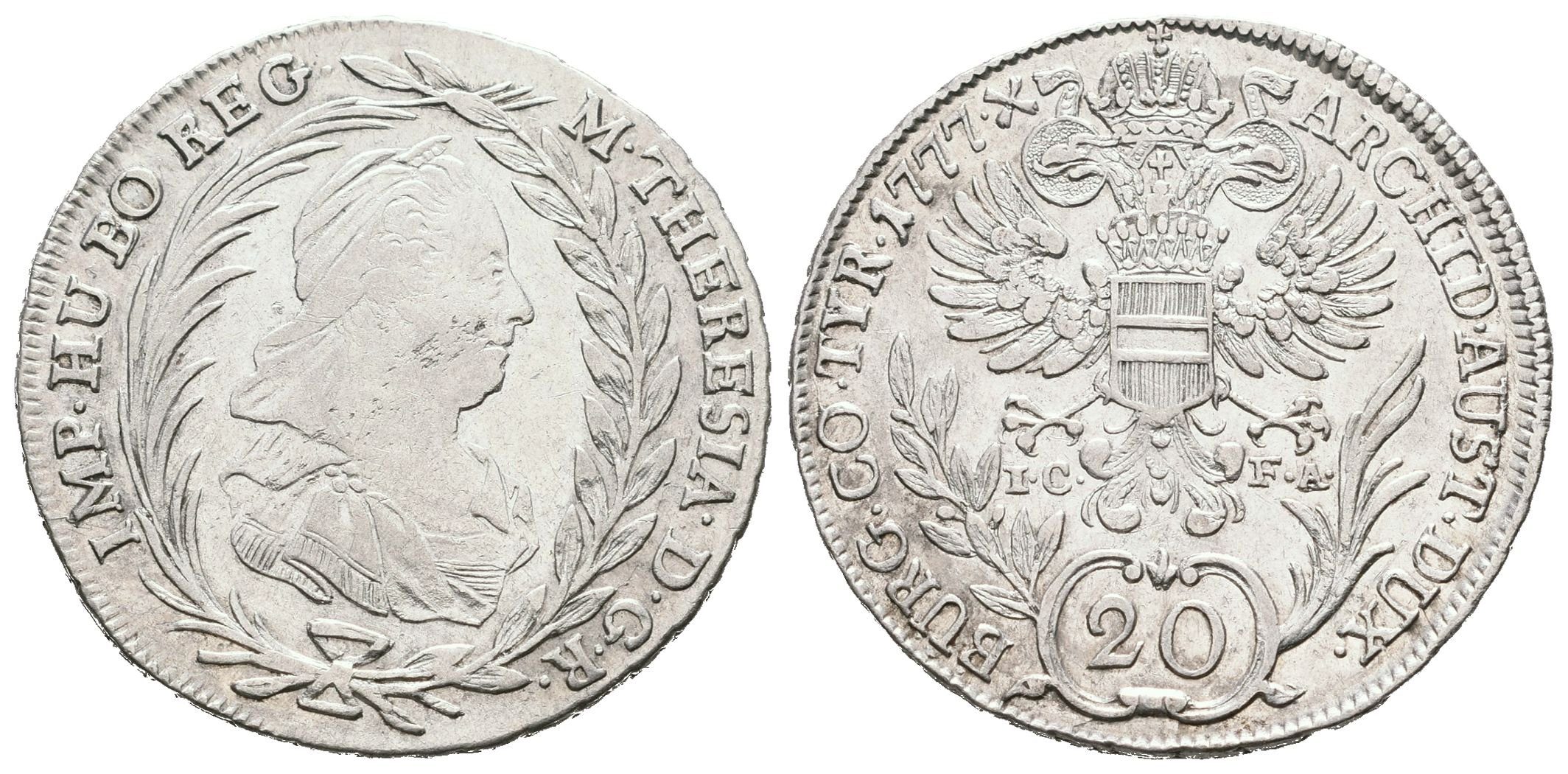 Marie Terezie, 20 Krejcar 1777, Vídeň