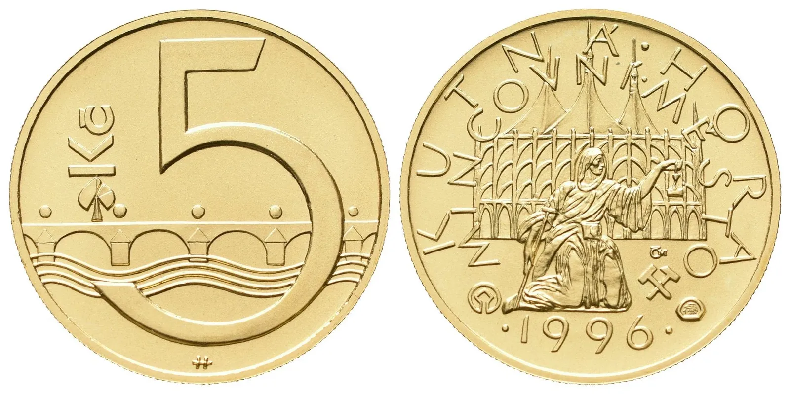 Medaile 1997 - Motiv 5 Kč - Mincovní město Kutná Hora
