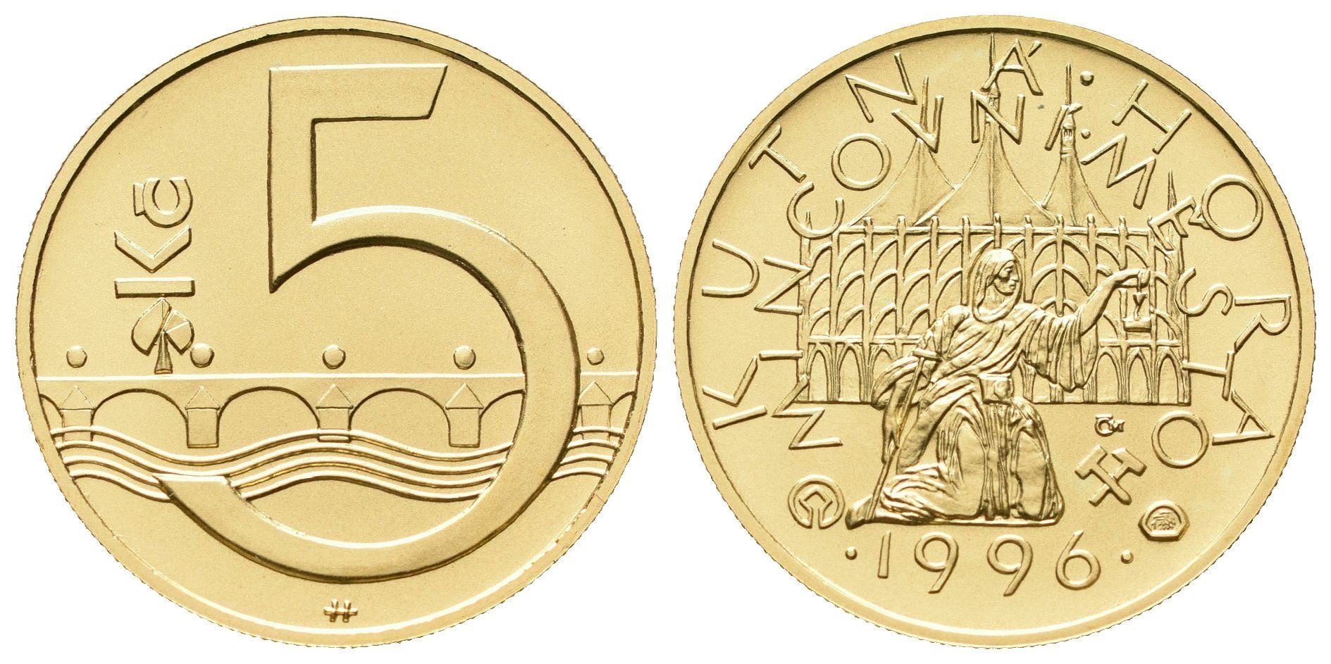 Medaile 1997 - Motiv 5 Kč - Mincovní město Kutná Hora