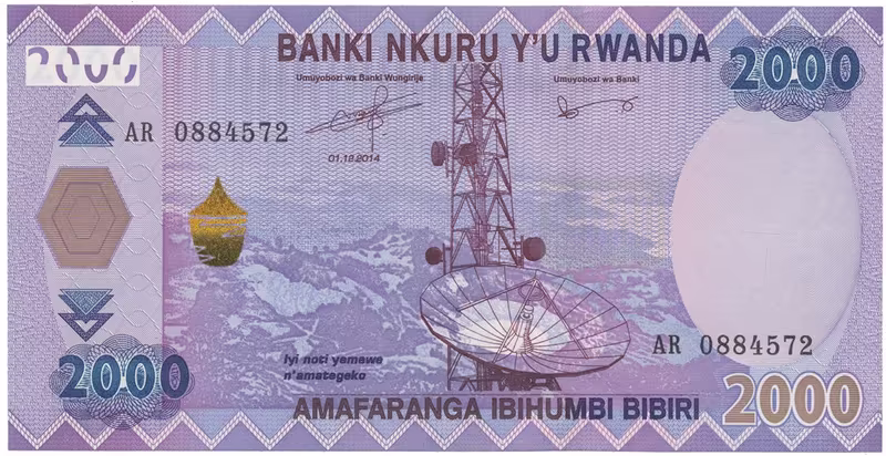 Rwanda, 2000 Francs 2014, P.40a