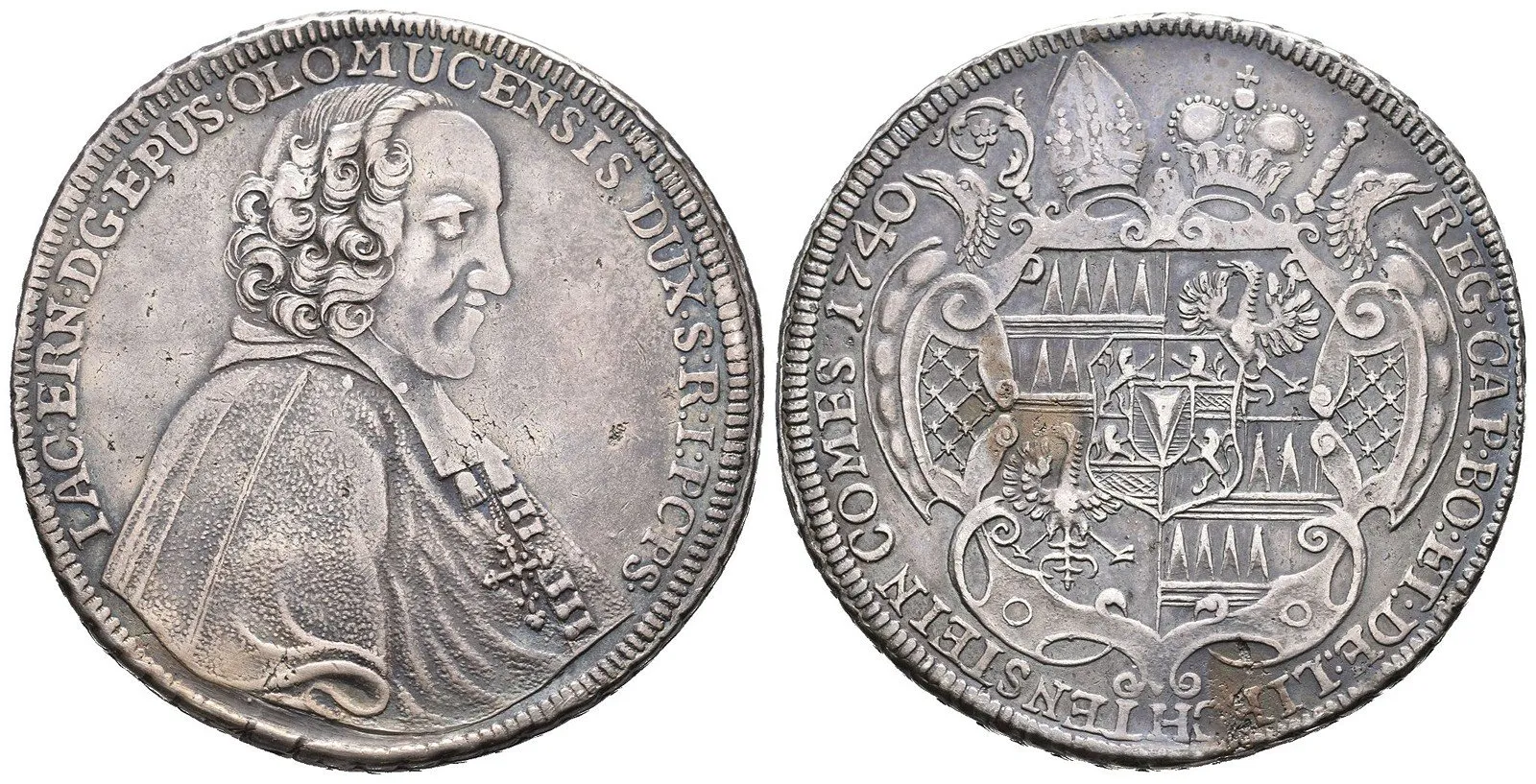 Olomouc - biskupství, Jakub Arnošt Liechtenstein, 1738 - 1745 — 1