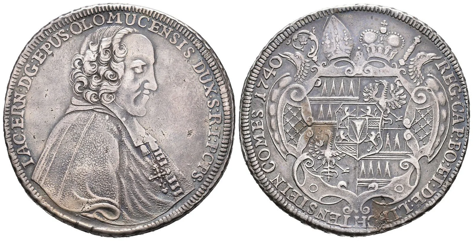 Olomouc - biskupství, Jakub Arnošt Liechtenstein, 1738 - 1745 — 1