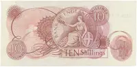 Velká Británie, 10 Shillings (1966~1970), Fforde, P.373c, typ A--N - fotografie 2