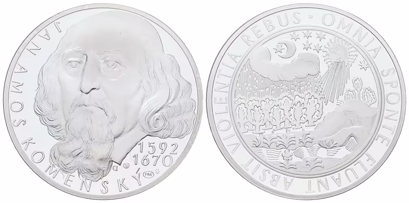 AR Medaile b.l. (2012) - J. A. Komenský - 420. výročí narození