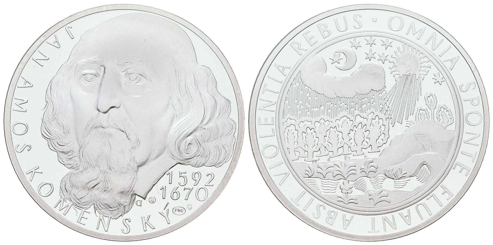 AR Medaile b.l. (2012) - J. A. Komenský - 420. výročí narození