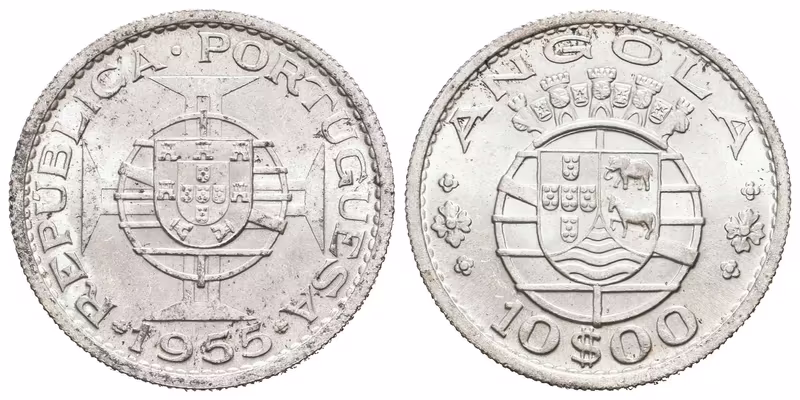Portugalská Angola, 10 Escudos 1955