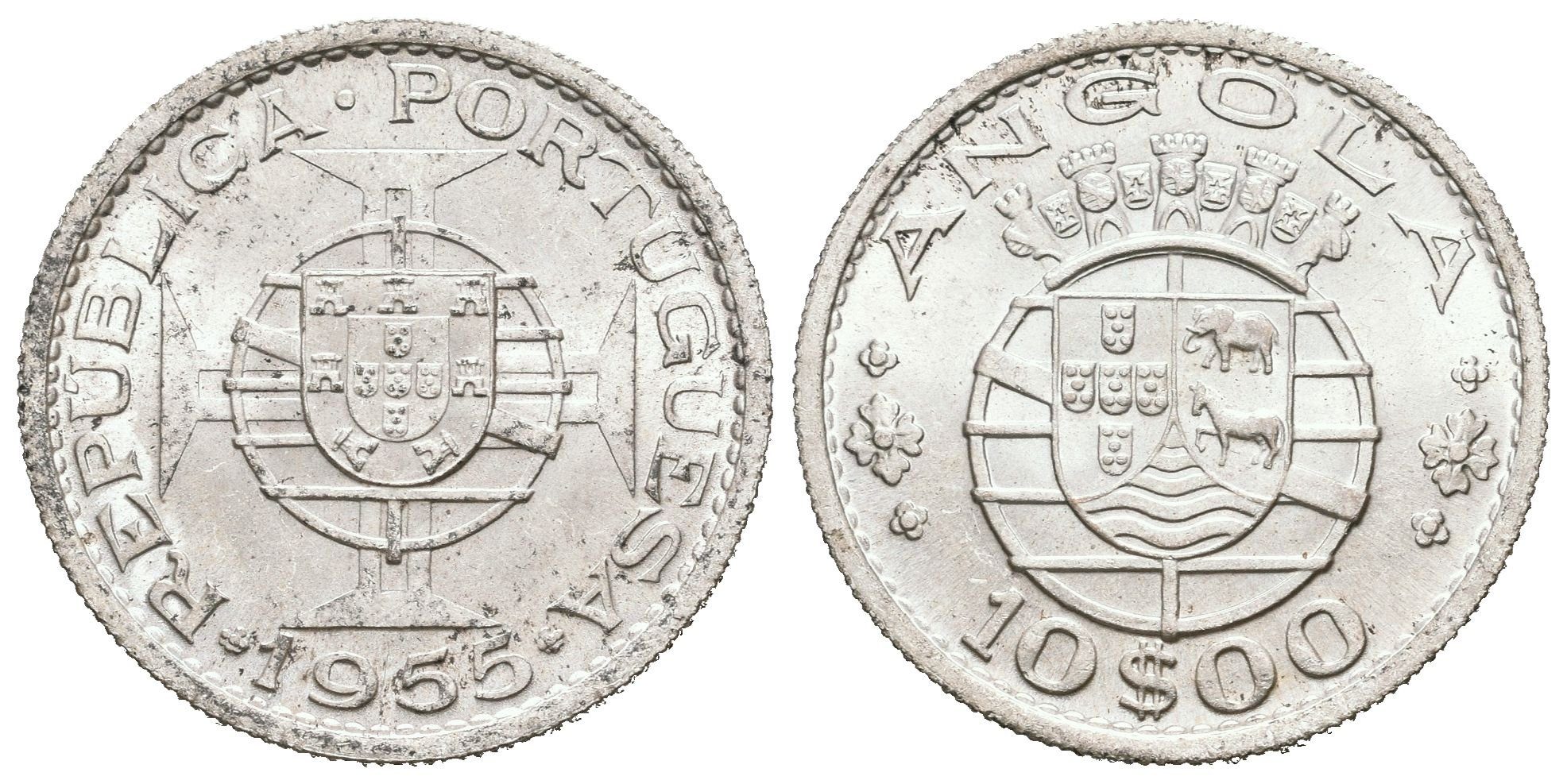 Portugalská Angola, 10 Escudos 1955