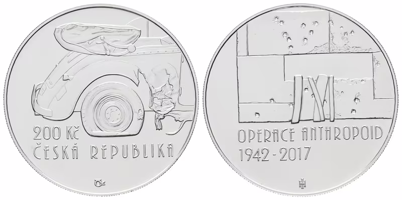 200 Kč 2017 - Operace Anthropoid