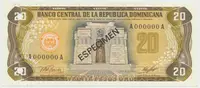 Dominikánská republika, 20 Pesos Oro 1978, P.120s1