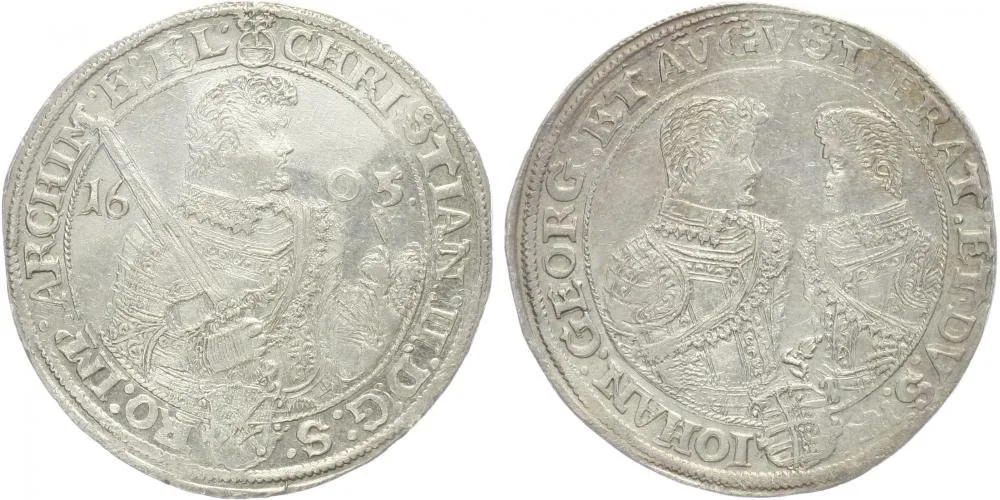 Sasko, Christian II., Johann Georg I. a August, 1591 - 1611 — 1