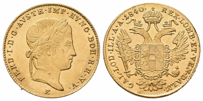 Ferdinand V., Dukát 18406 E, Karlsburg