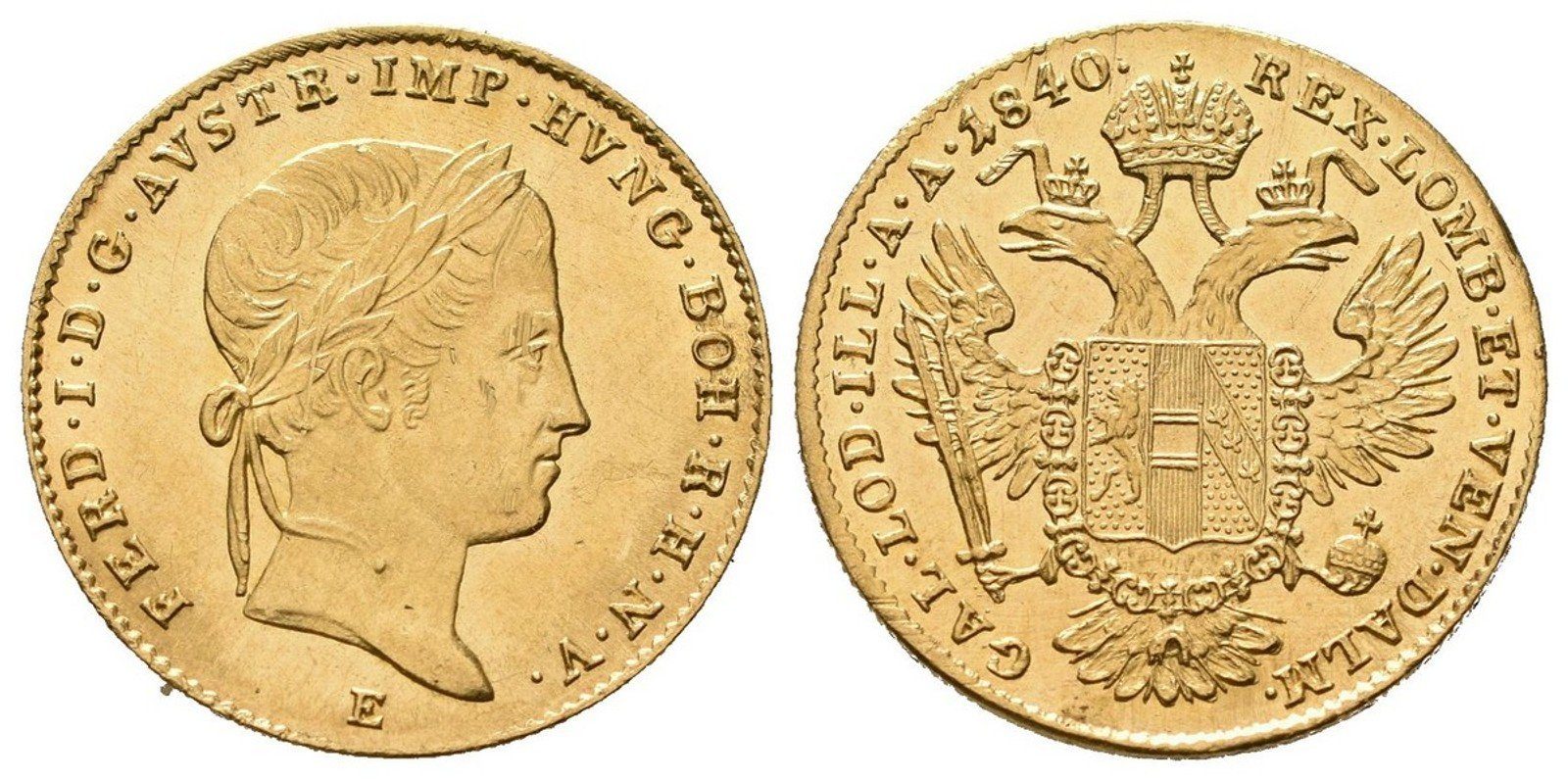 Ferdinand V., Dukát 18406 E, Karlsburg