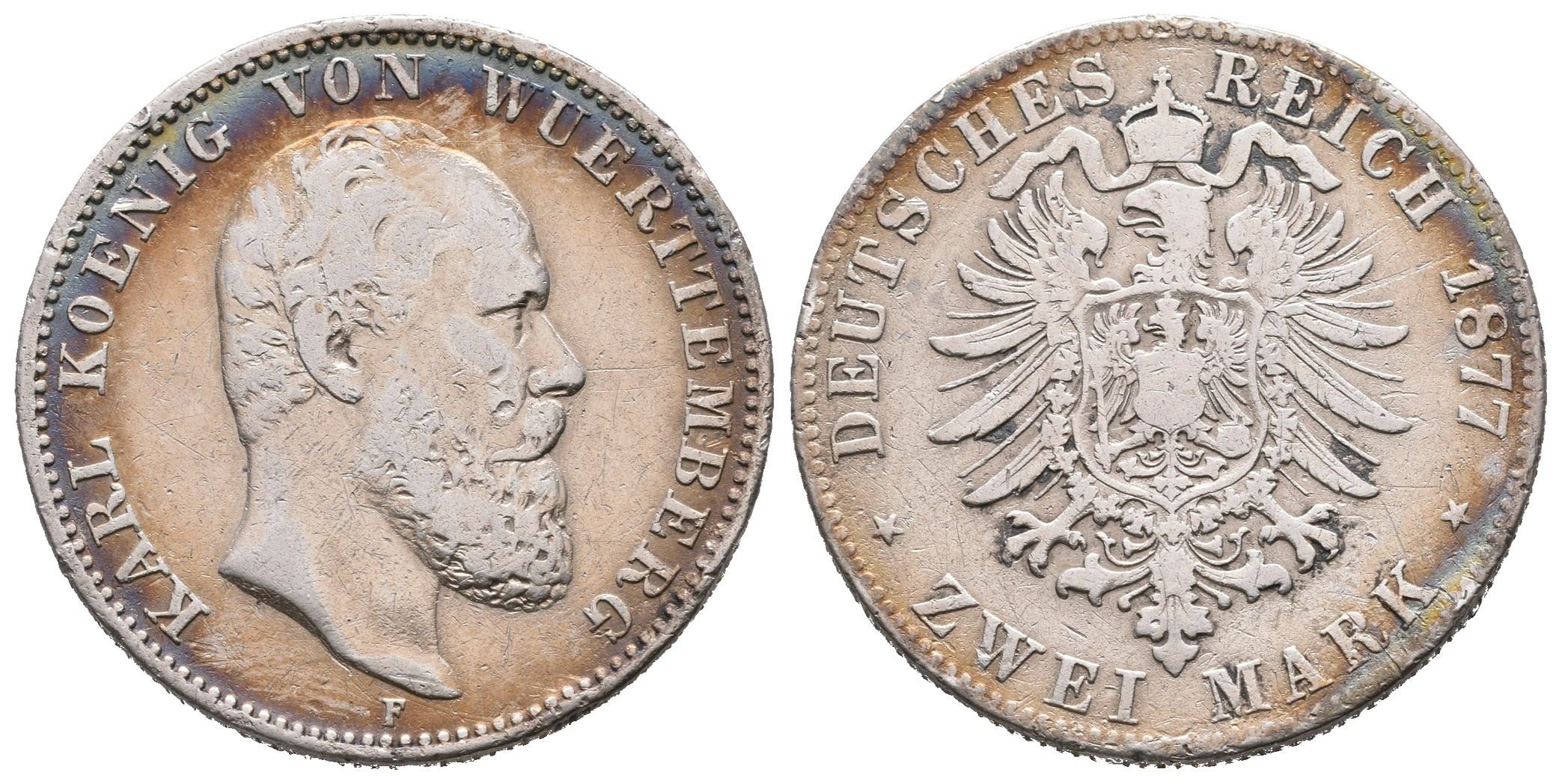 Württembersko, 2 Marka 1877