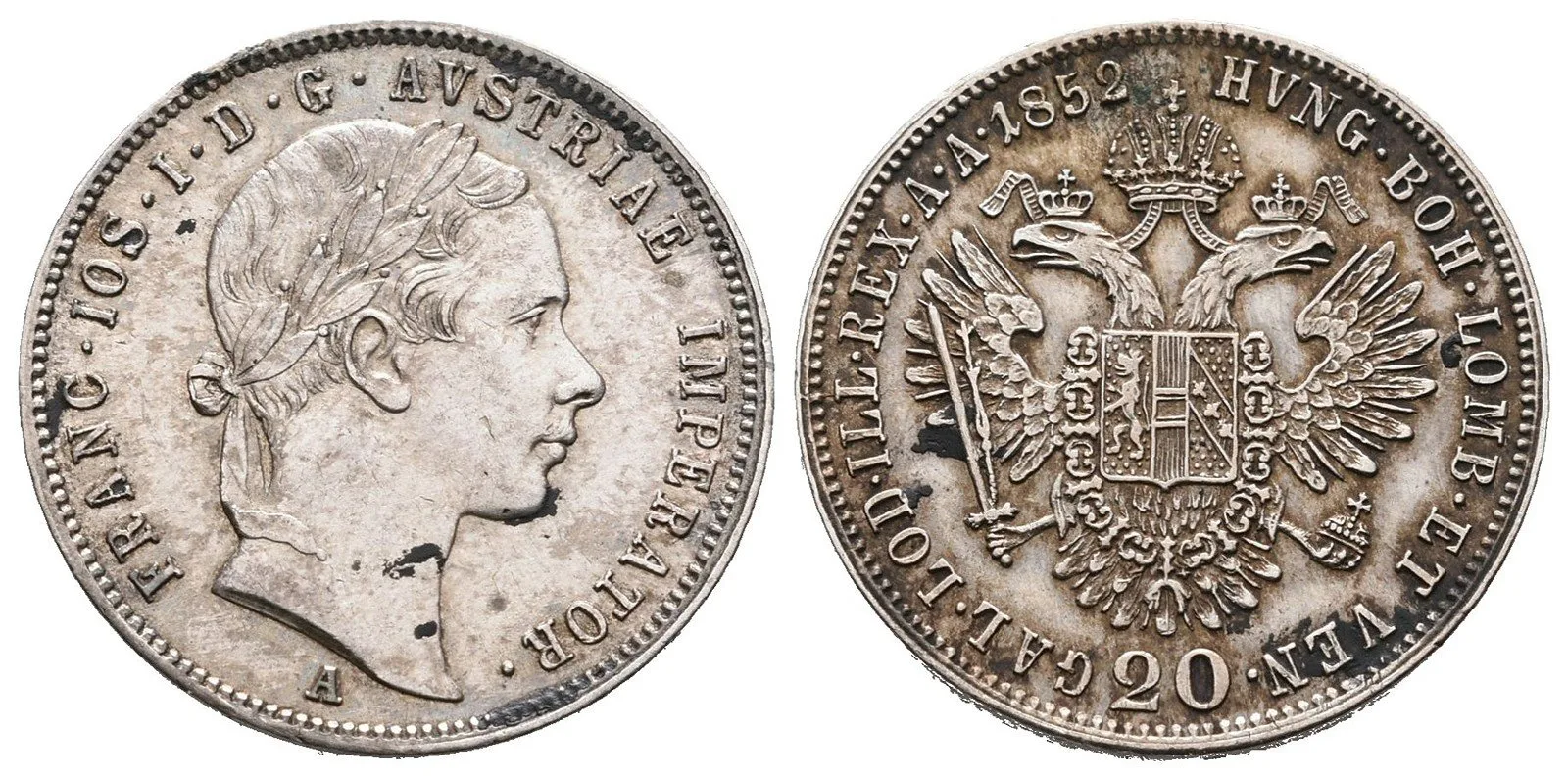 Konvenční měna, 1848 - 1857 — 1