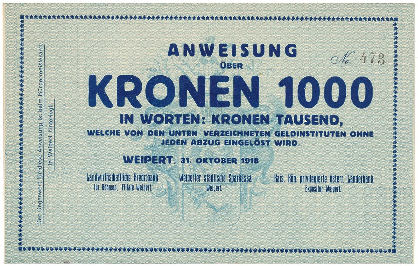 Nouzovky české od roku 1914 — 1