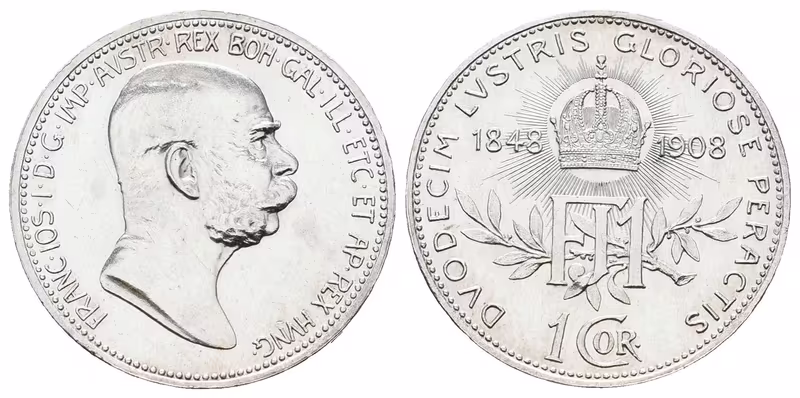 1 Koruna 1908 - Jubilejní