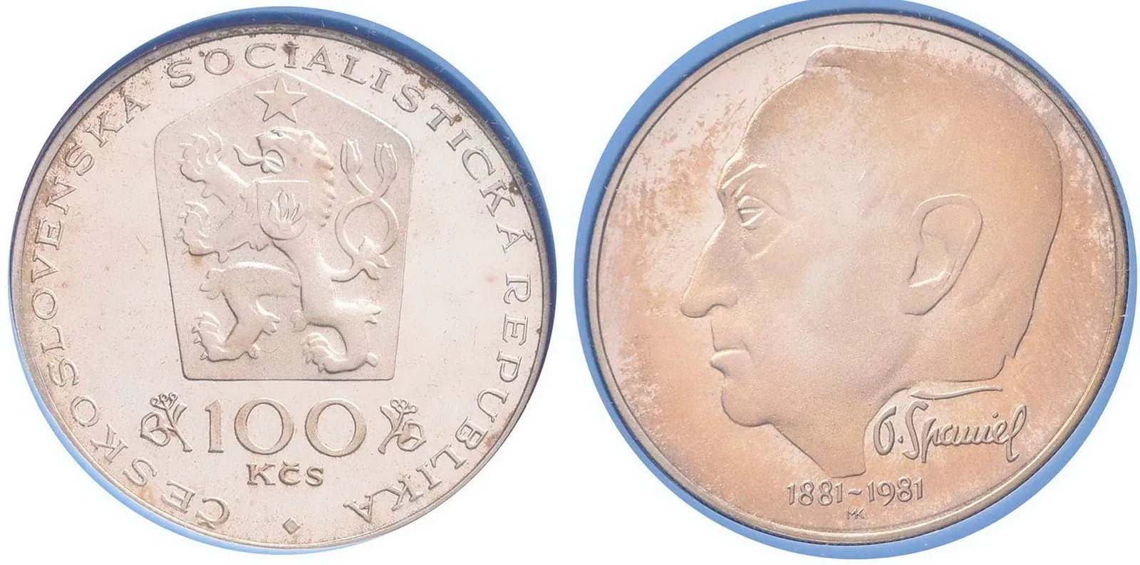 100 Kčs 1981 - Otakar Španiel, PROOF