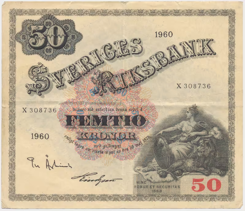 Švédsko, 50 Kronor 1960, P.47b